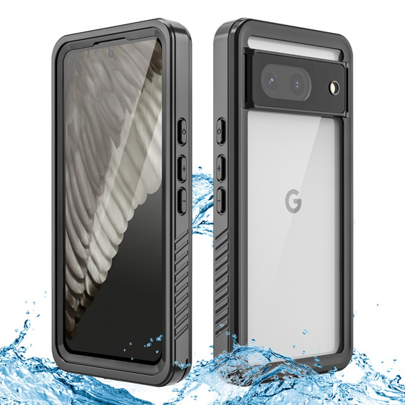 Αδιάβροχη θήκη IP68 για το Google Pixel 8, μαύρη