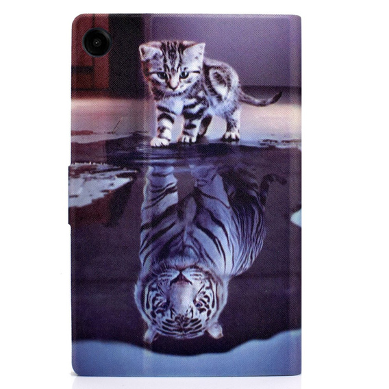 Θήκη για Samsung Galaxy Tab A9 X110 / X115, cat and tiger