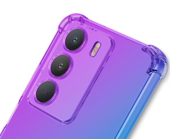θήκη για το Realme C71, Gradient Dropproof, Μωβ / μπλε