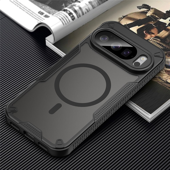Θωρακισμένη θήκη για το Google Pixel 10 Pro, για MagSafe, ματ, μαύρο