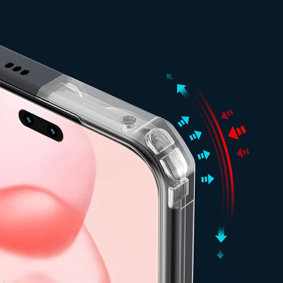 Θήκη για Honor 400 Pro 5G, AntiDrop Hybrid, μαύρη