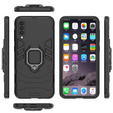 Θήκη για Samsung Galaxy A50, Kickstand Ring, μαύρη