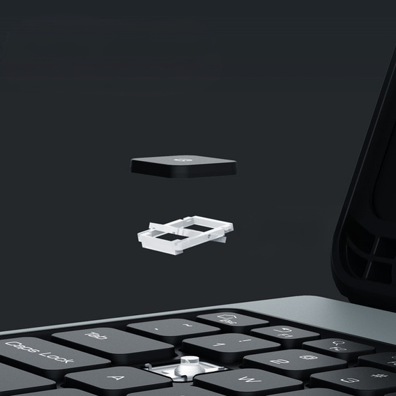 Θήκη + πληκτρολόγιο Galaxy Tab S9, NILLKIN Bumper Pen Slot, μαύρη