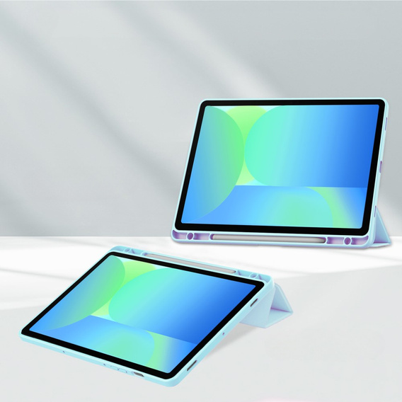 Θήκη για Samsung Galaxy Tab S10 FE+ Plus, Smartcase Hybrid, με χώρο για γραφίδα, μπλε