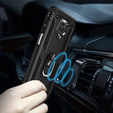 θωρακισμένη θήκη για Xiaomi Redmi Note 9S / 9 Pro, Nox Case Ring, μαύρη