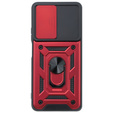 Θήκη για Motorola Moto E14, CamShield Slide, κόκκινη