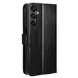 Θήκη με πτερύγιο για Samsung Galaxy A25 5G, Crazy Horse Wallet, μαύρη