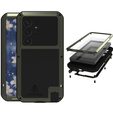 Love Mei Θήκη για Samsung Galaxy S25 Ultra, armored with glass, πράσινη