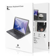 Θήκη + πληκτρολόγιο Samsung Galaxy Tab S9, Dux Ducis Pen Slot TouchPad Leather, μαύρη