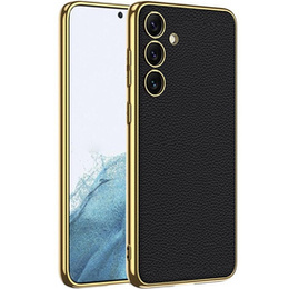 Θήκη για Samsung Galaxy S24, GKK Leather, μαύρη