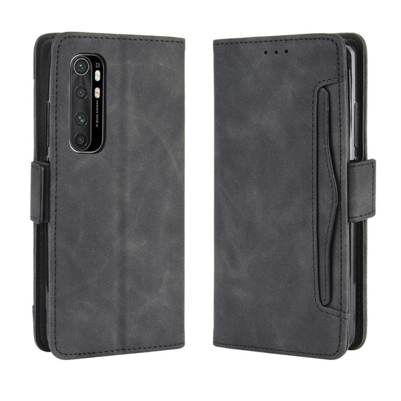 Θήκη με πτερύγιο για Xiaomi Mi Note 10 Lite, Card Slot, μαύρη