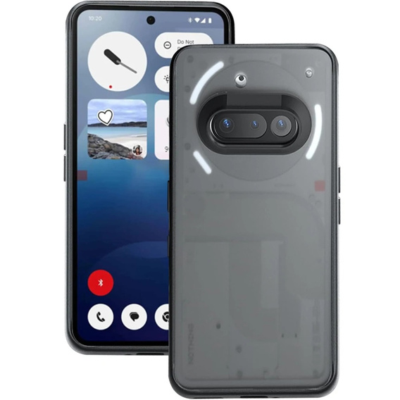 Θήκη για Nothing Phone 3A, Fusion Hybrid, διαφανής / μαύρη