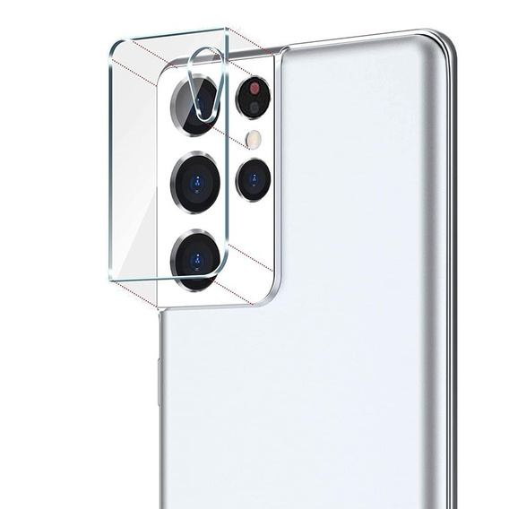 Μετριασμένο γυαλί για κάμερα για το Samsung Galaxy S21 Ultra, διαφανής