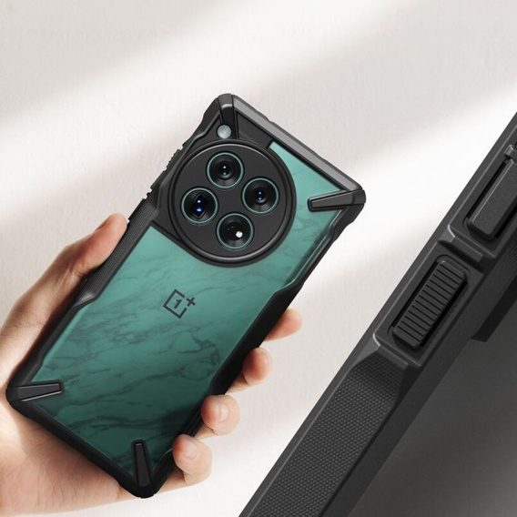 Θήκη Ringke Fusion X διαφανής / μαύρη για OnePlus 12 5G