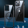Θήκη για iPhone 14 Pro, ERBORD Hybrid MagSafe Case, μαύρη