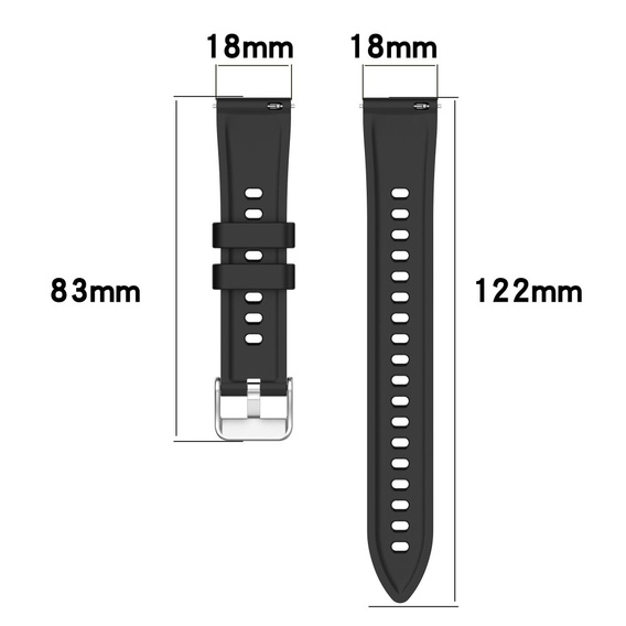 Λουράκι σιλικόνης γενικής χρήσης 18mm