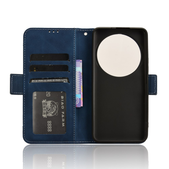 Θήκη με πτερύγιο για Xiaomi 14 Ultra, Card Slot, σκούρο μπλε