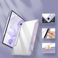 Θήκη για Samsung Galaxy Tab S10 Lite / S10 FE / S9 FE, Smartcase Hybrid, με χώρο για γραφίδα, Marble μωβ