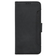 Θήκη με πτερύγιο για Oppo A38 4G / Oppo A18 4G, Card Slot, μαύρη