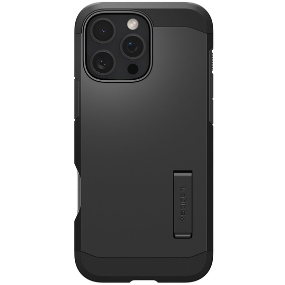 θήκη Spigen για iPhone 16 Pro, Tough Armor Mag Mag MagSafe, μαύρη + μετριασμένο γυαλί 9H