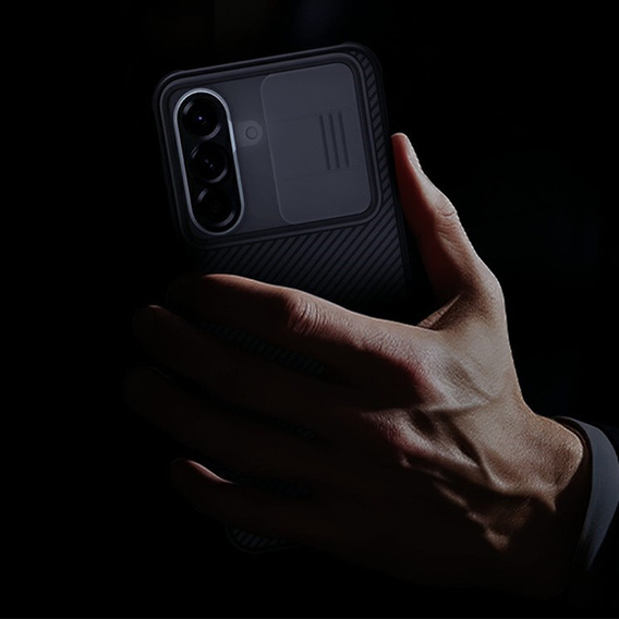 Θήκη NILLKIN Camshield Pro με προστατευτικό κάμερας για Samsung Galaxy A57 5G, διαφανής / μαύρη