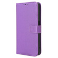 Θήκη με πτερύγιο για Oppo Reno 12, Wallet Smart Magnet, μωβ