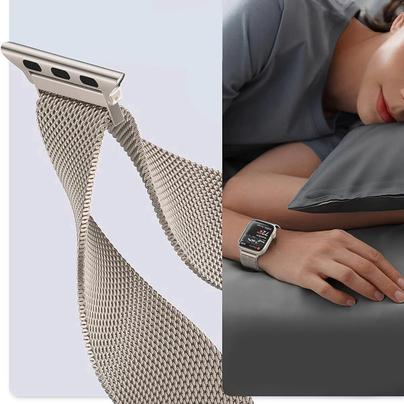 Bransoleta Milanese do Apple Watch 1/2/3/4/5/6/7/8/SE (38/40/41 MM) - Champagne Gold