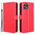 Θήκη με πτερύγιο για T Phone 2 5G, Crazy Horse Wallet, κόκκινη
