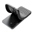 Θήκη για Samsung Galaxy S25, Ripple Kickstand, για MagSafe, μαύρο
