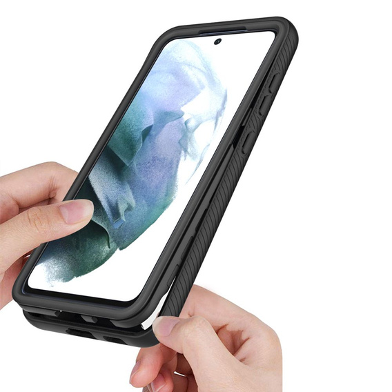 Θήκη για Samsung Galaxy S21 FE, Shockproof, με μεμβράνη, μπλε