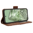Θήκη με πτερύγιο για Google Pixel 8A, Card Slot, καφέ