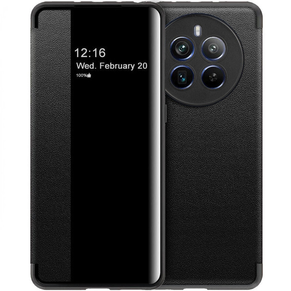 Η αναδιπλούμενη θήκη για το Realme 12 Pro 5G / 12 Pro+ 5G, Side View, μαύρη