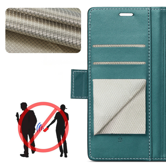 CASEME Litchi θήκη πορτοφόλι flip για Samsung Galaxy Z Fold7 5G