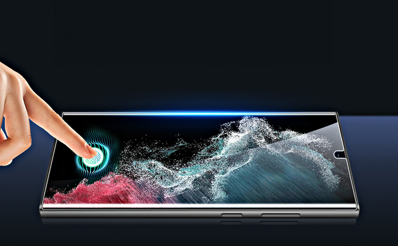 2x Κεραμικό υβριδικό γυαλί ERBORD για Samsung Galaxy S22 Ultra