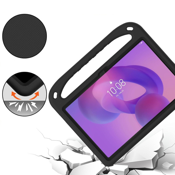 Παιδική θήκη για Lenovo Tab M11, παιδική θήκη με λαβή, μαύρη