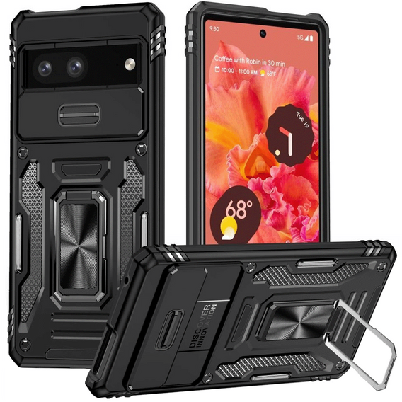 Θήκη για Google Pixel 7a, CamShield Slide, μαύρο