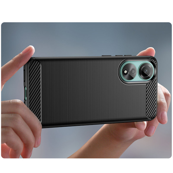 Θήκη για Oppo A98 5G, Carbon, μαύρη