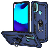 θωρακισμένη θήκη για Motorola Moto E20/E30/E40, Nox Case Ring, μπλε