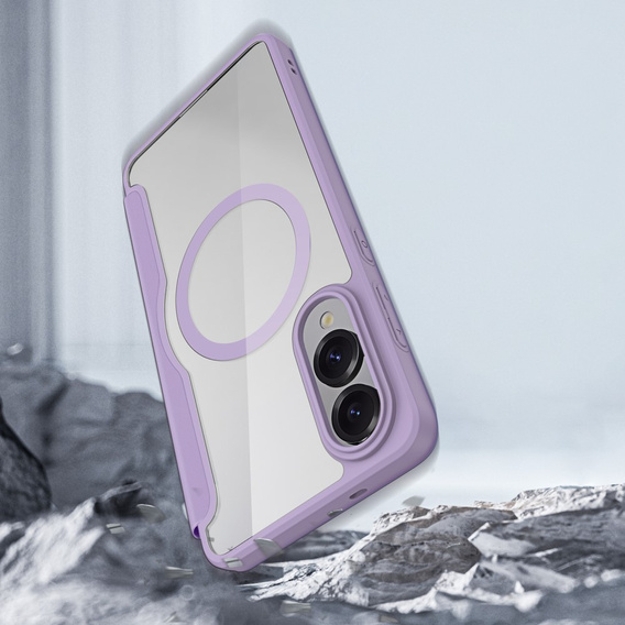 Dux Ducis Θήκη για Samsung Galaxy S25 Edge, Skin X Pro, MagSafe, μωβ