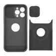 Θήκη για iPhone 15 Pro Max, ERBORD MagProtect Slide Camera, μαύρη