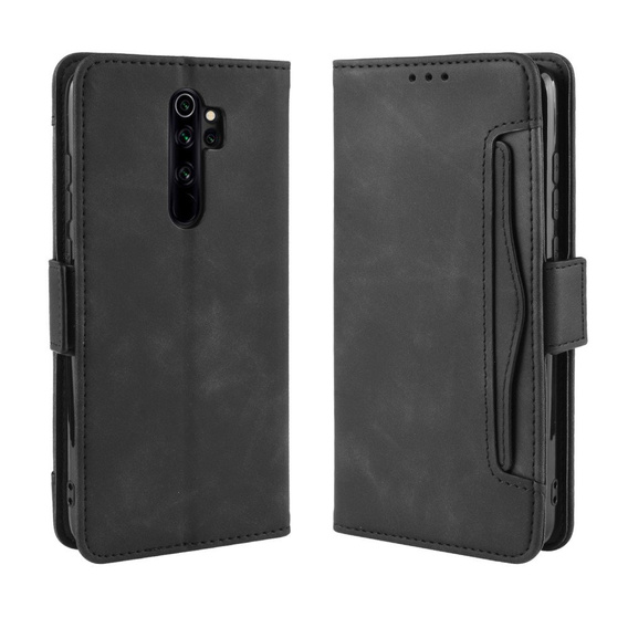 Θήκη με πτερύγιο για Xiaomi Redmi Note 8 Pro, Card Slot, μαύρη