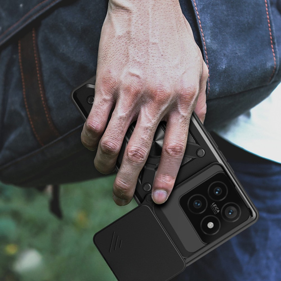 Θήκη για Xiaomi 14T, CamShield Slide, μαύρη