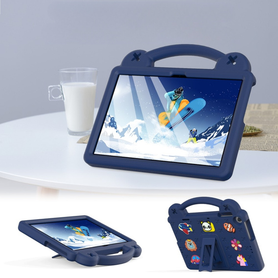 Παιδική θήκη για Lenovo Tab M10 10.1 Gen 3 TB-328FU/TB-328XU, Cute Patterns, με βάση, σκούρο μπλε