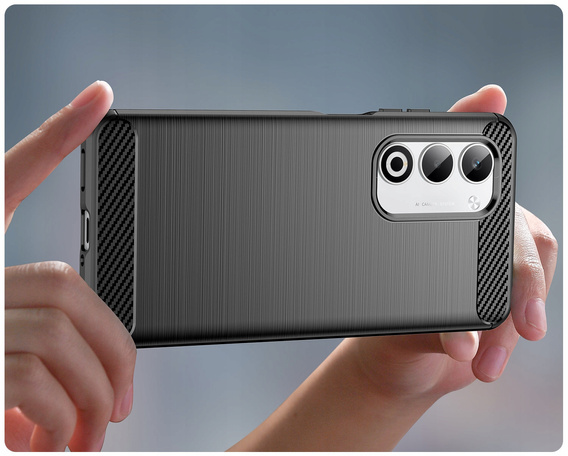 Θήκη για Oppo A5 5G / A5m, Carbon, μαύρη