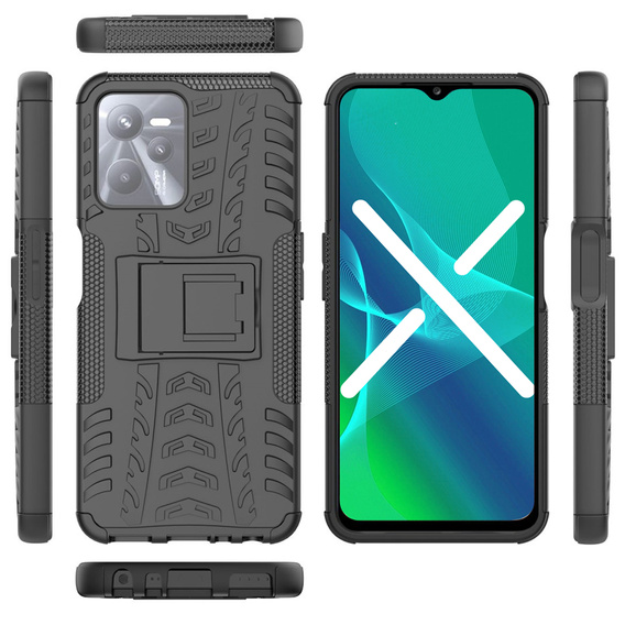 Θήκη για Realme C35, Tire Armor, μαύρη