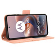 Θήκη με πτερύγιο για Motorola Moto G86 5G, Card Slot, ροζ