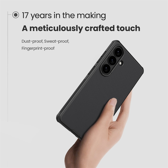 Θήκη NILLKIN Frosted Shield Pro MagSafe για Samsung Galaxy S26, μαύρη