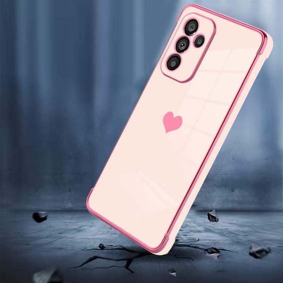 Θήκη για Samsung Galaxy A34 5G, Electro heart, ροζ rose gold