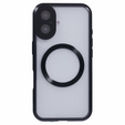 Μαγνητική θήκη MagSafe Dual Glass για iPhone 16, μαύρη