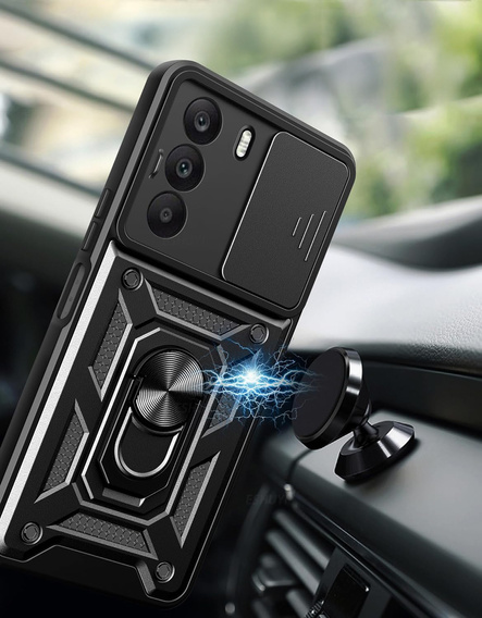 Θήκη για Realme C71, CamShield Slide, μαύρη